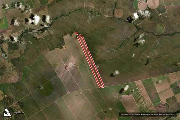 Imagem de satélite — Embargo IBAMA — Infração da Flora — Jaborandi/BA