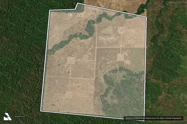 Imagem de satélite de Infração Ambiental em Santa Terezinha - MT