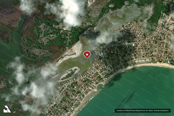 Imagem de satélite — Embargo IBAMA — Infração Ambiental - Ipojuca/PE