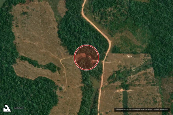 Imagem de satélite de Infração Ambiental em Machadinho D'Oeste - RO