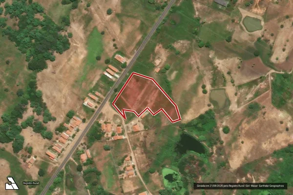 Imagem de satélite de Infração Ambiental em Icó - CE