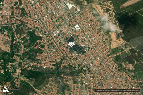 Imagem de satélite — Embargo IBAMA — Infração Ambiental - Barra do Corda/MA
