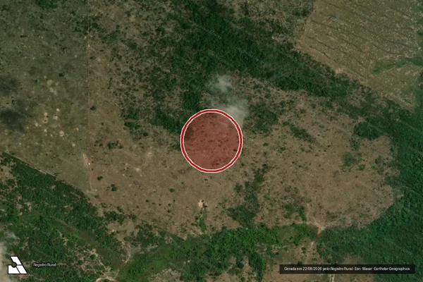 Imagem de satélite de Infração Ambiental em Boca do Acre - AM
