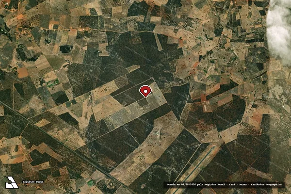 Imagem de satélite — Embargo IBAMA — Infração da Flora — Macaúbas/BA