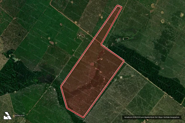 Imagem de satélite de Infração da Flora em Porto Velho - RO
