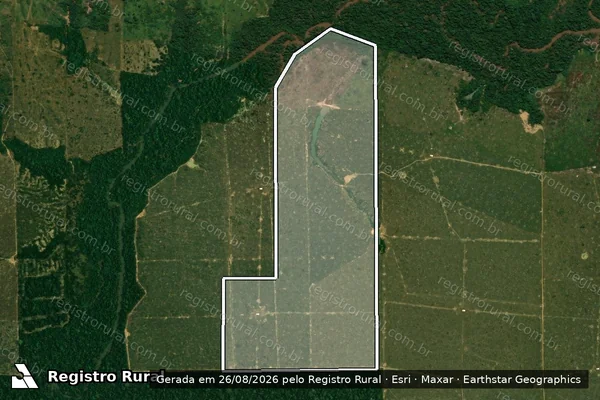 Imagem de satélite de Infração da Flora em Porto Velho - RO