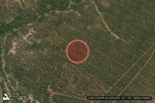 Imagem de satélite de Infração Ambiental em São Valério da Natividade - TO