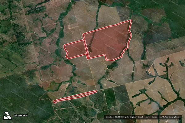 Imagem de satélite de Infração Ambiental em Altamira - PA