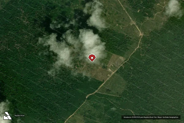 Imagem de satélite — Embargo IBAMA — Infração da Flora - Uruará/PA