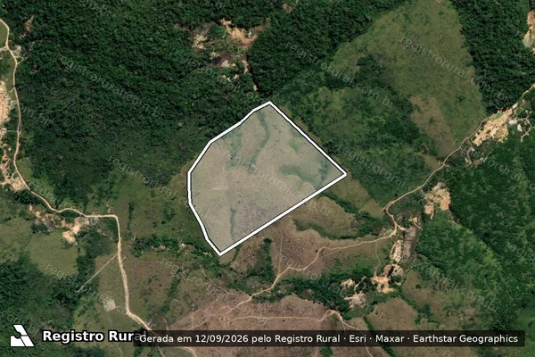 Imagem de satélite de Infração Ambiental em Itaituba - PA
