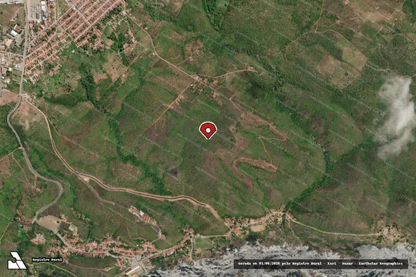 Imagem de satélite de Infração Ambiental em Canindé de São Francisco - SE (marcador da localização)