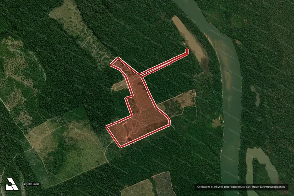 Imagem de satélite de Infração da Flora em Porto Velho - RO