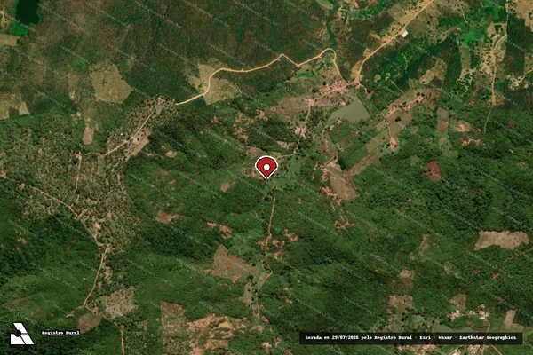 Imagem de satélite — Embargo IBAMA — Infração da Flora — Portalegre/RN