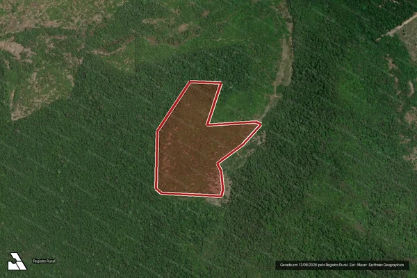 Imagem de satélite de Infração Ambiental em Cantá - RR