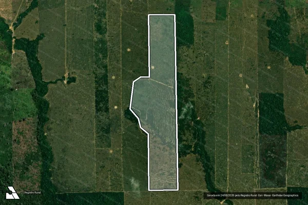 Imagem de satélite de Infração da Flora em Porto Velho - RO