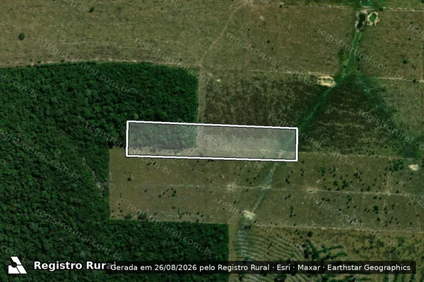 Imagem de satélite de Infração da Flora em Cujubim - RO