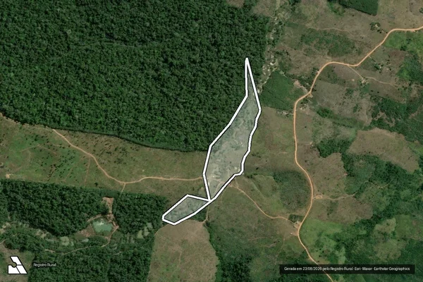 Imagem de satélite de Infração Ambiental em Pacajá - PA