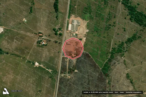 Imagem de satélite de Infração Ambiental em Nova Ipixuna - PA
