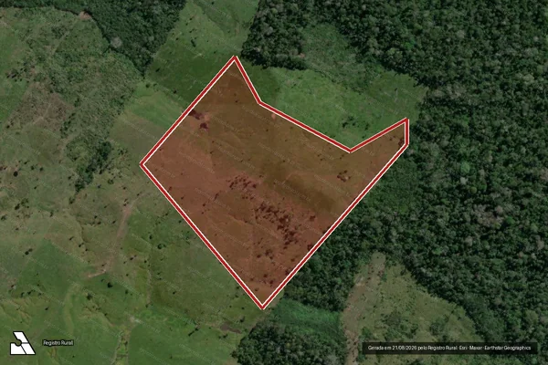 Imagem de satélite de Infração da Flora em Feijó - AC
