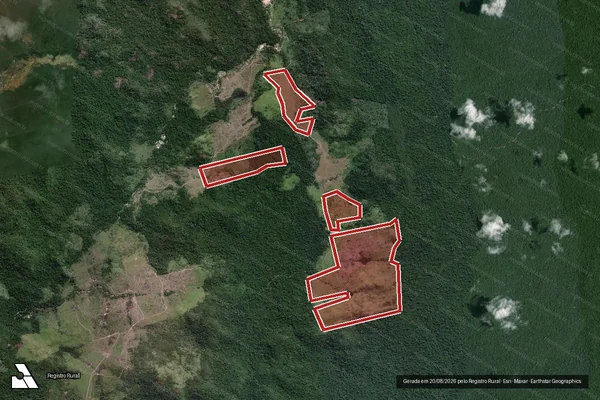 Imagem de satélite de Infração Ambiental em Altamira - PA