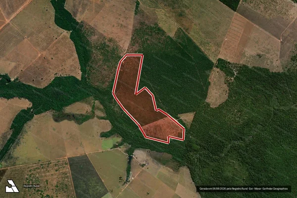 Imagem de satélite de Infração da Flora em Nova Ubiratã - MT