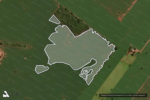 Imagem de satélite de Infração da Flora em Nova Andradina - MS
