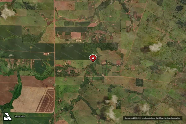 Imagem de satélite — Embargo IBAMA — Infração Ambiental - Rolim de Moura/RO