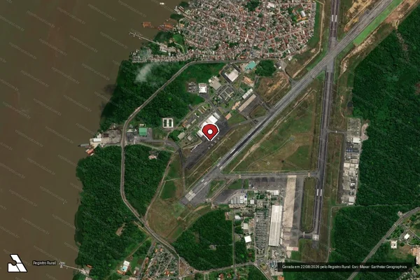 Imagem de satélite — Embargo Ambiental - Belém/PA