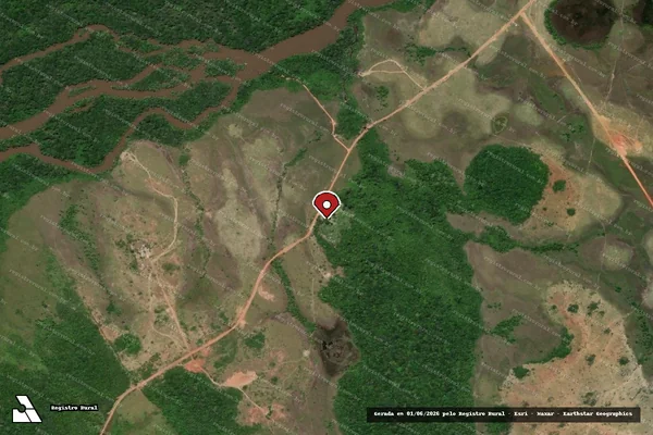 Imagem de satélite — Embargo IBAMA — Infração da Flora — Alto Alegre/RR