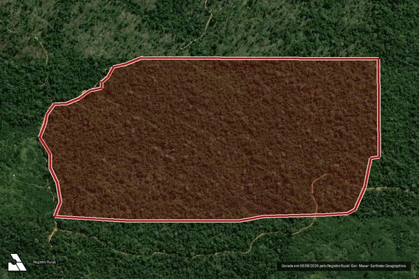 Imagem de satélite de Infração Ambiental em Colniza - MT