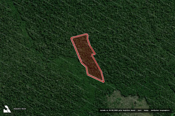 Imagem de satélite — Embargo Ambiental — Cujubim/RO