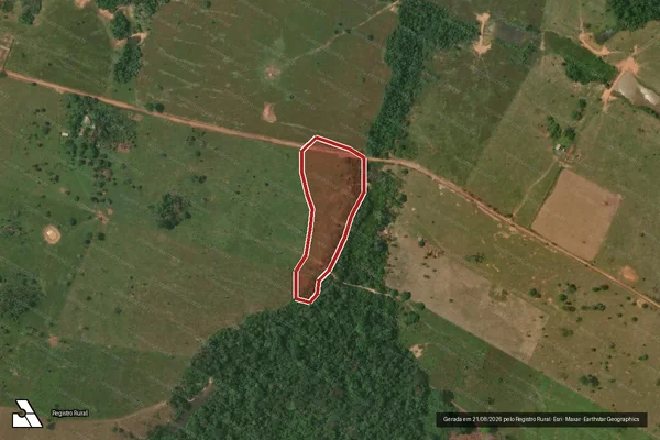 Imagem de satélite de Infração Ambiental em Plácido de Castro - AC