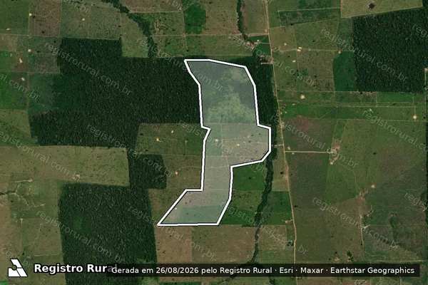 Imagem de satélite de Infração Ambiental em Nova Mamoré - RO