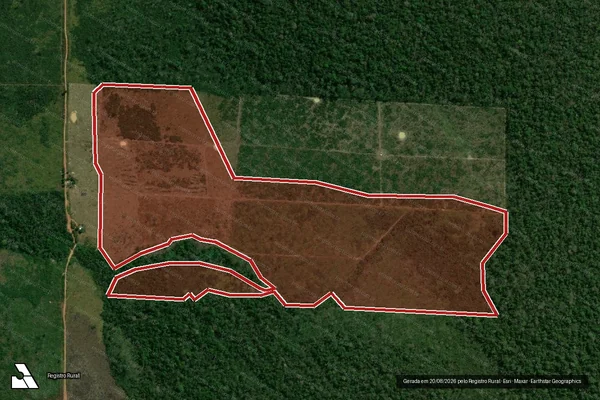 Imagem de satélite de Infração Ambiental em Porto Velho - RO