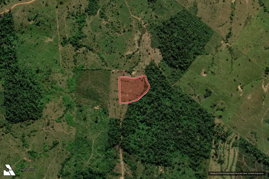 Imagem aérea do item A