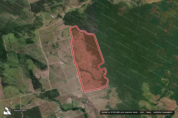 Imagem de satélite de Infração Ambiental em Novo Progresso - PA