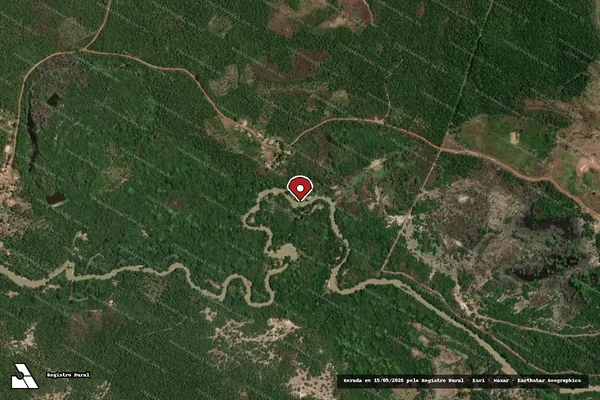 Imagem de satélite — Embargo IBAMA — Infração Ambiental — Vargem Grande/MA