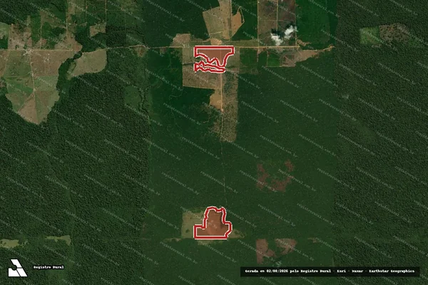 Imagem de satélite de Infração Ambiental em Ariquemes - RO