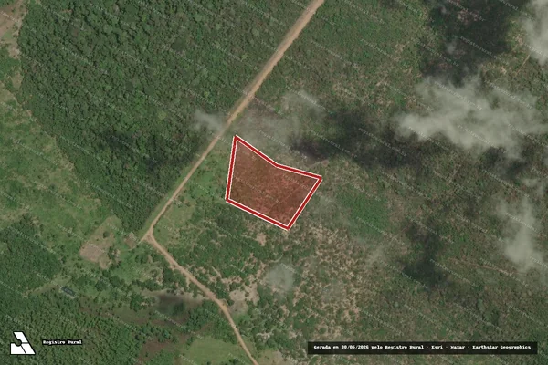 Imagem de satélite de Infração Ambiental em Cantá - RR