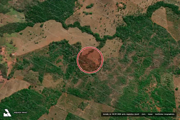 Imagem de satélite — Embargo Ambiental — Darcinópolis/TO