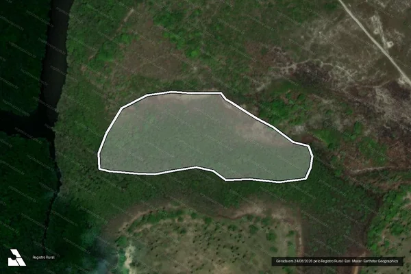 Imagem de satélite — Embargo IBAMA — Infração da Flora — Santa Luzia do Itanhy/SE