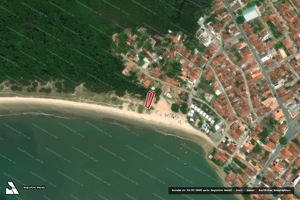 Imagem de satélite — Embargo IBAMA — Infração da Flora — Coruripe/AL