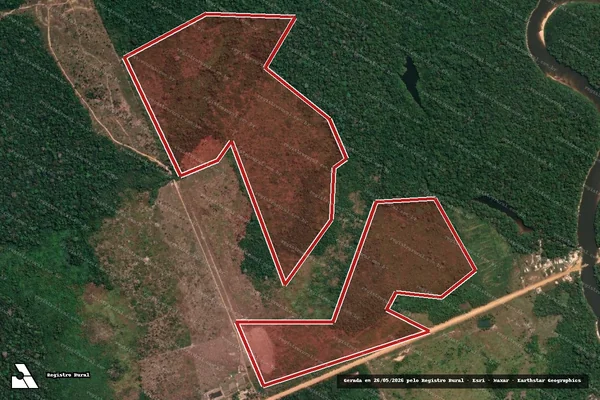Imagem de satélite de Infração da Flora em Canutama - AM