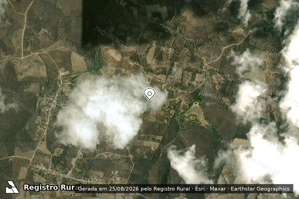 Imagem de satélite — Embargo IBAMA — Infração de Licenciamento(Não Classificada-Móvel) — Santa Cecília/PB