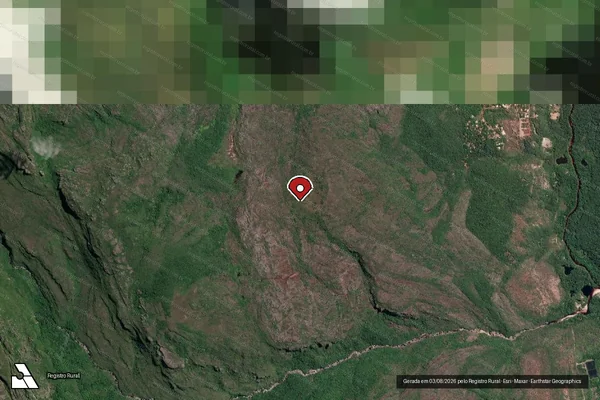 Imagem de satélite — Embargo Ambiental — Lençóis/BA