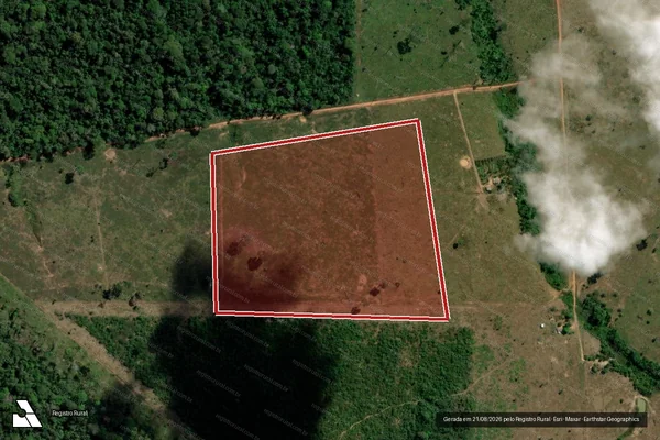 Imagem de satélite — Embargo IBAMA — Desmatamento - Porto Acre/AC