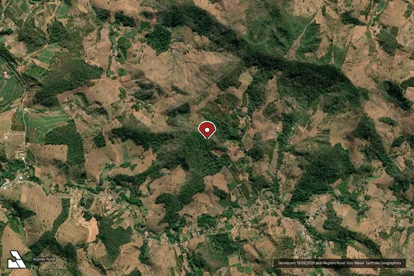 Imagem de satélite de Infração da Flora em Laranja da Terra - ES