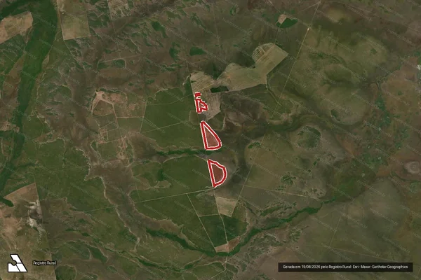 Imagem de satélite de Desmatamento em São Félix do Araguaia - MT
