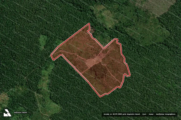 Imagem de satélite de Infração Ambiental em Humaitá - AM
