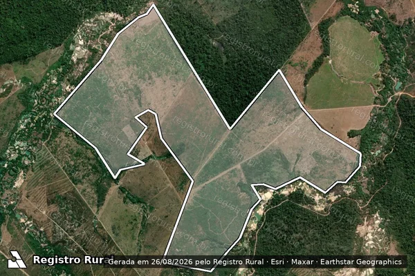 Imagem de satélite de Infração Ambiental em Nova Bandeirantes - MT